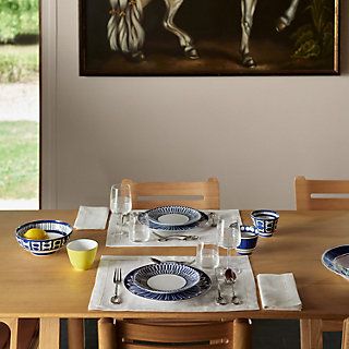 ☆美品☆エルメス テーブルクロス ランチョンマット コットン ブルー ☆美品☆エルメス テーブルクロス ランチョンマット コットン ブルー